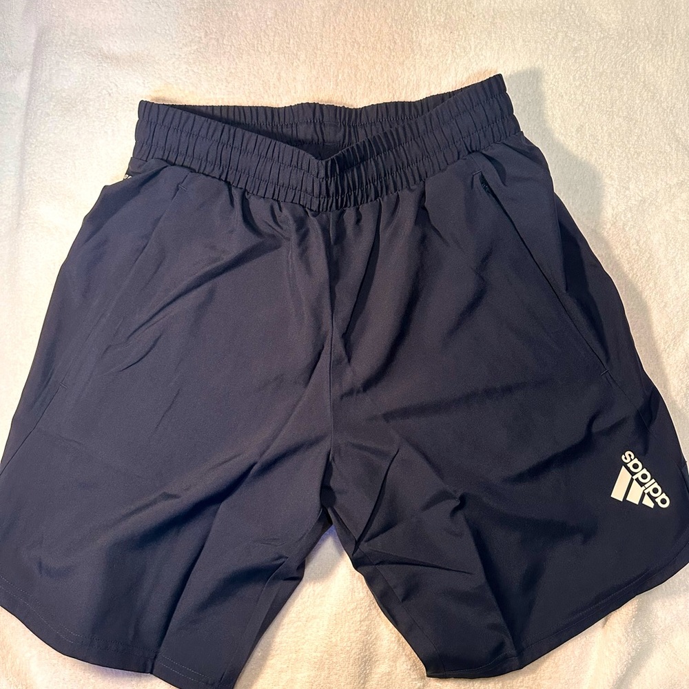 NEW Navy Adidas Training Shorts, Size S